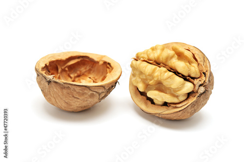 walnut isolated on white background