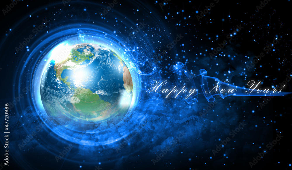 Obraz premium World christmas ball