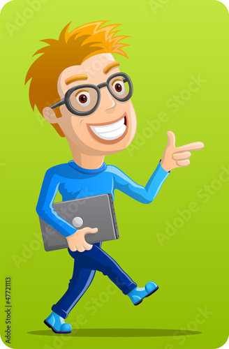 Computer Geek  - Pointing