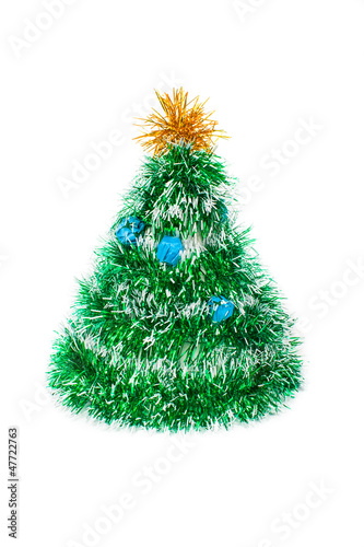 Toy fir-tree from tinsel