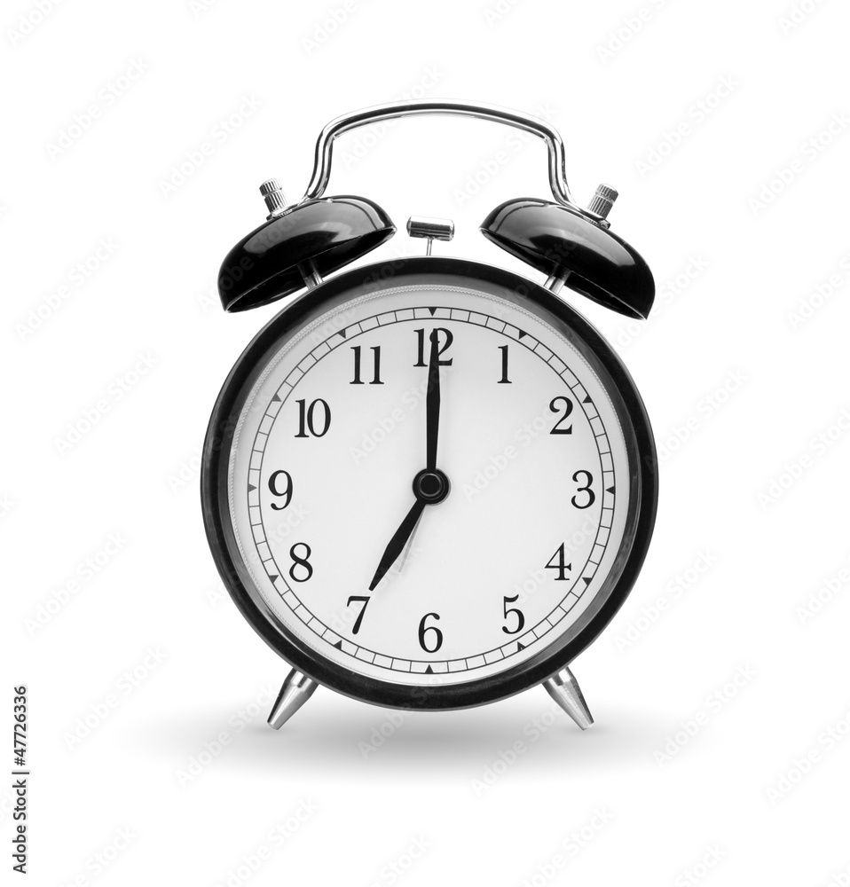 Alarm clock on white background Alarm clock on white background