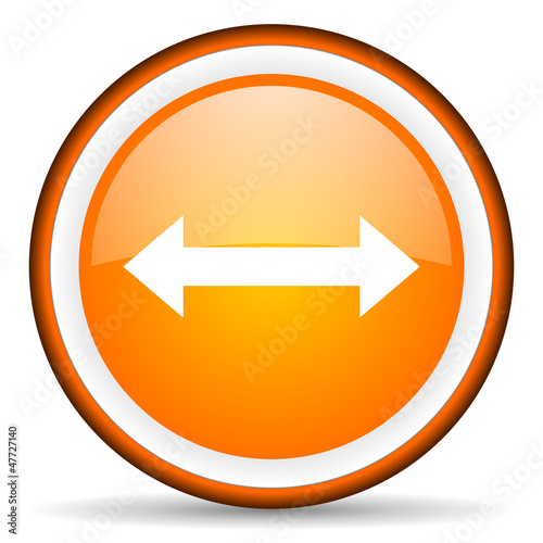 Free Download move arrow orange glossy icon on white background - GFXLoad