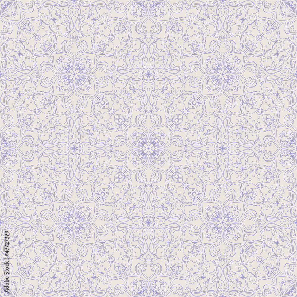 beautiful natural purple and beige seamless pattern