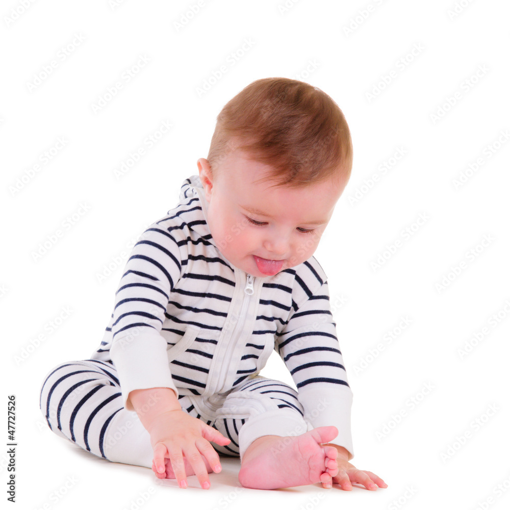 Smiley baby sitting Smiley baby sitting