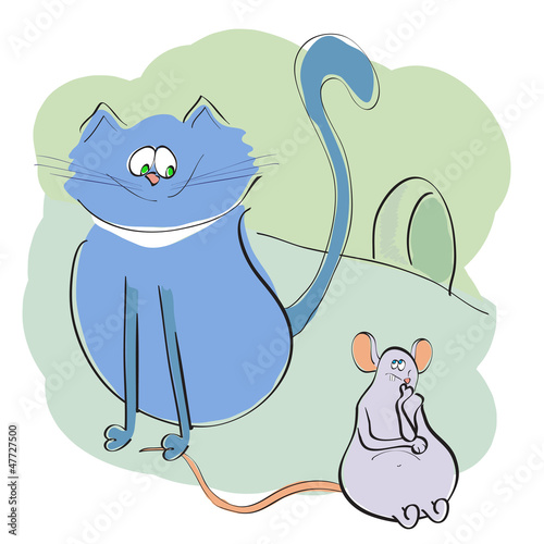 cat caught the rat