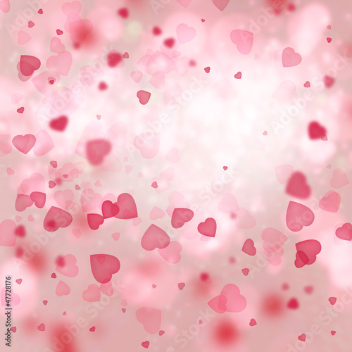 Valentine background: heart tornado