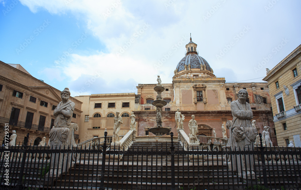 Fontana delle Vergogne in Palermo