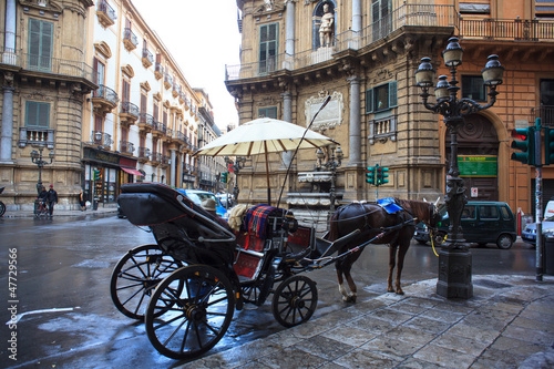 Buggy in the Quattro Canti, Palermo