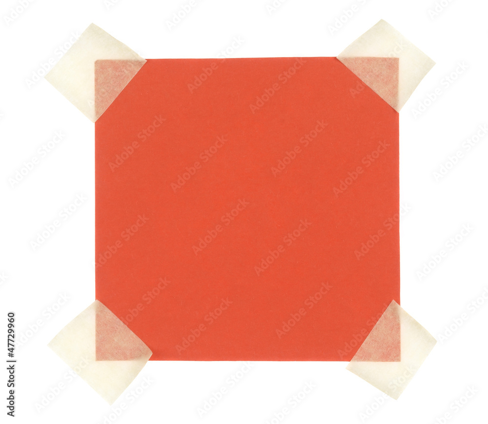 Red paper note sticky tape Red paper note sticky tape