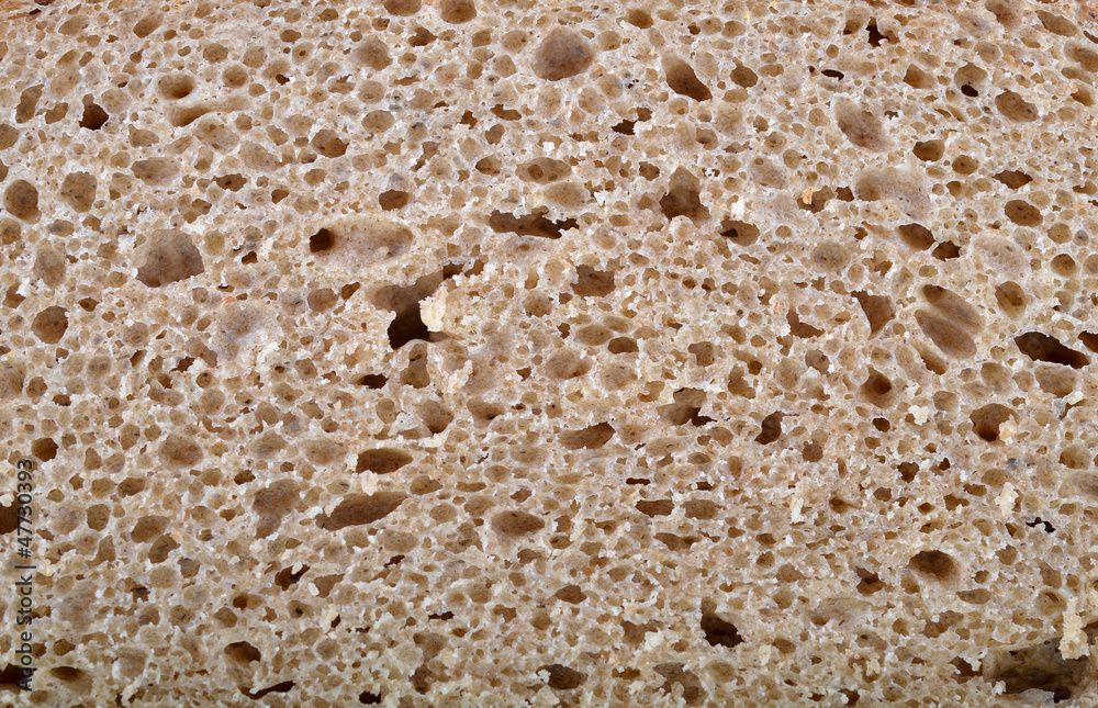 chopped rye bread as background