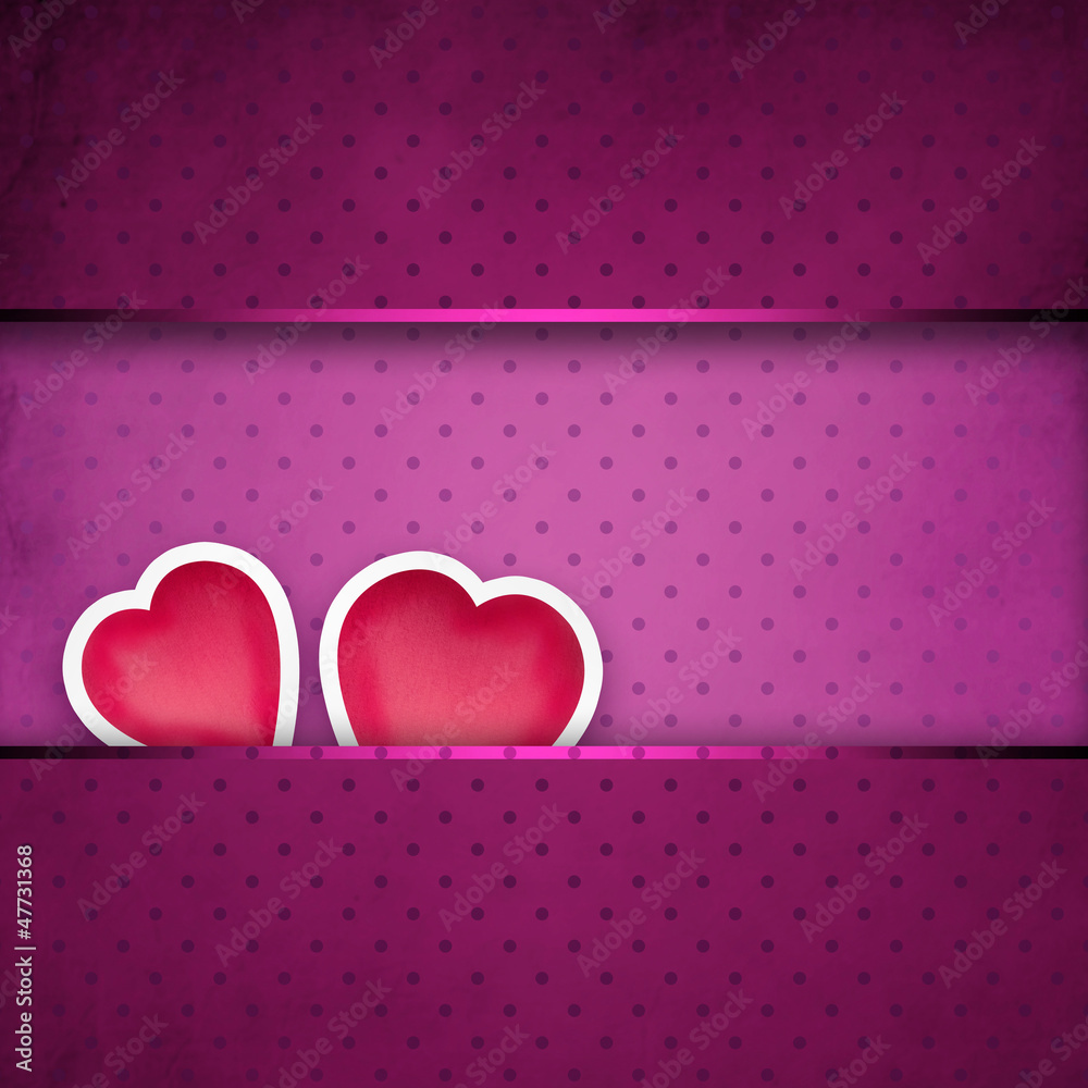 Pinup dotted Valentines day background