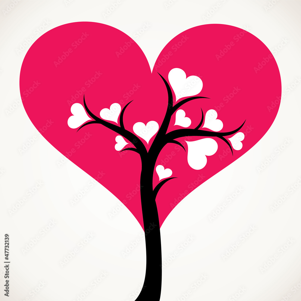 heart tree stock vector heart tree stock vector