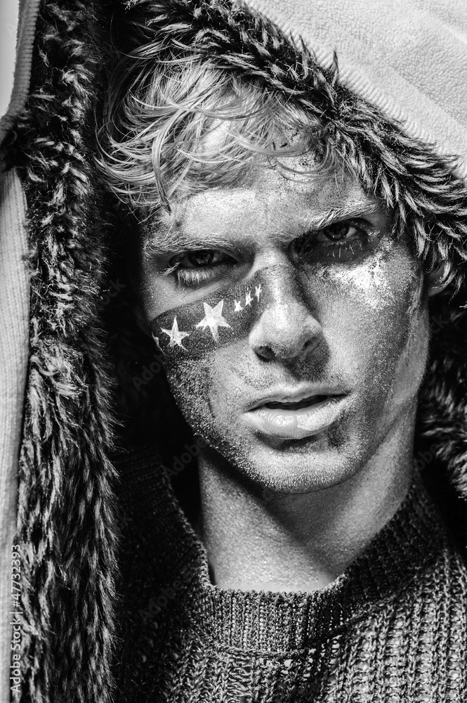 Obraz premium kolorowe twarze mężczyzn