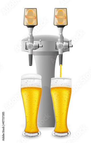 beer equipment vector illustration