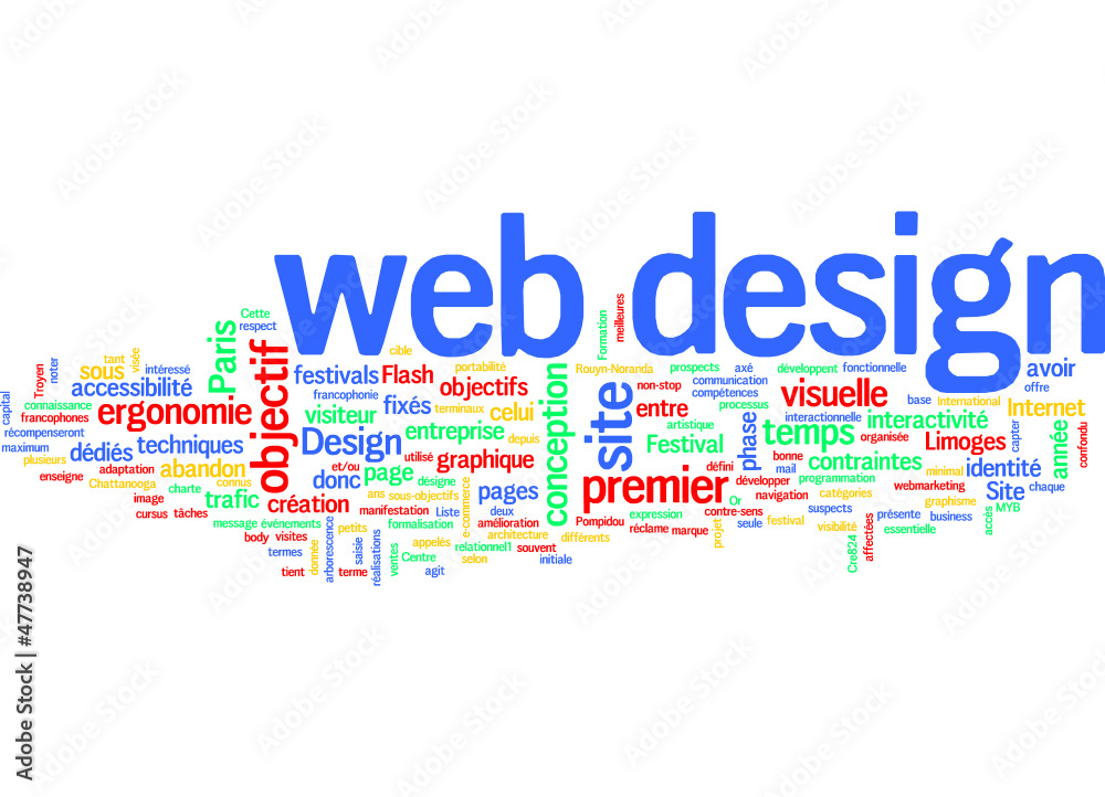 Obraz premium Web design /webdesign (français)