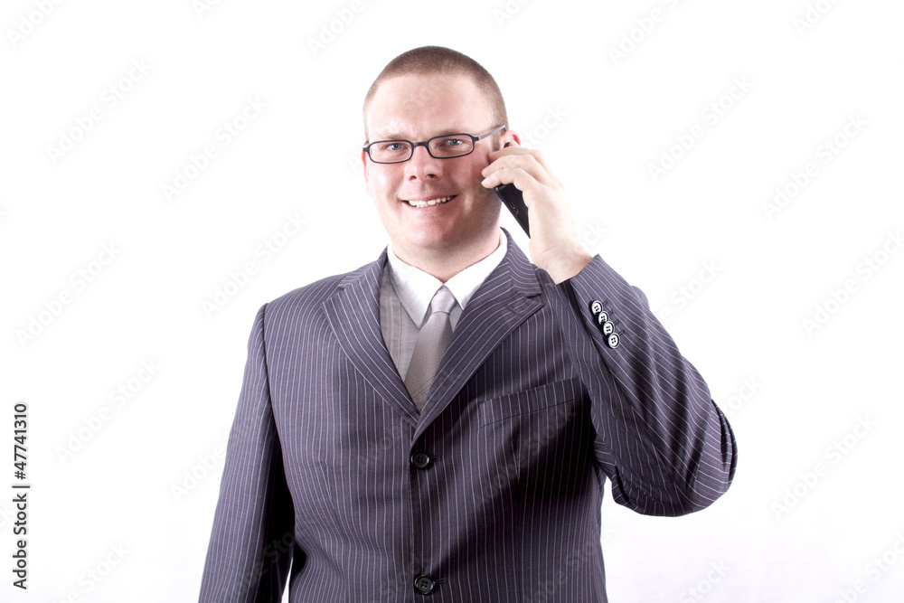 Geschäftsmann mit Handy Geschäftsmann mit Handy