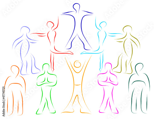 teamwork people helping concept