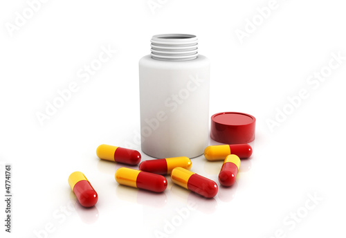 Capsules with bottle