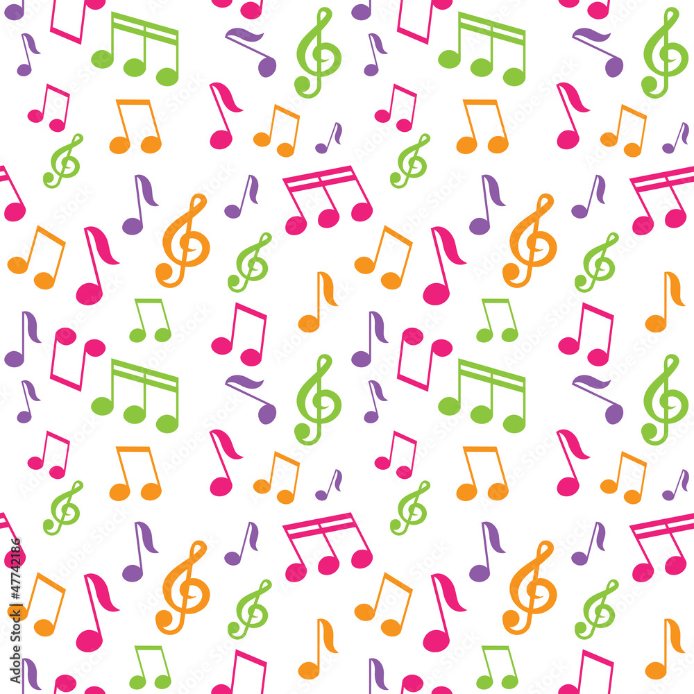 vector seamless pattern with music notes vector seamless pattern with music notes