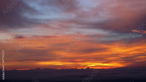 Nubes de amanecer.