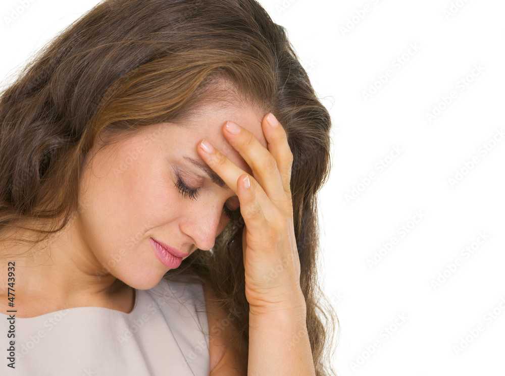 Portrait of upset young woman Portrait of upset young woman