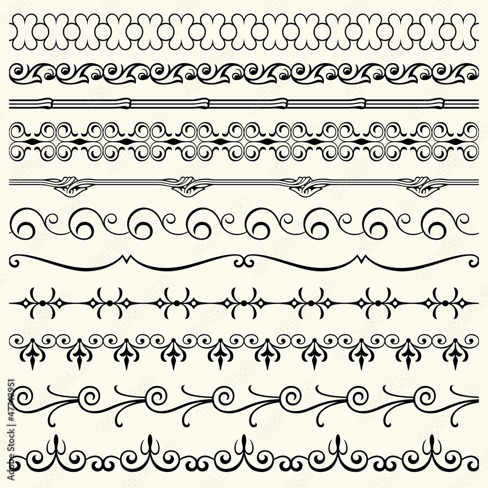 Fototapeta premium Design horizontal elements