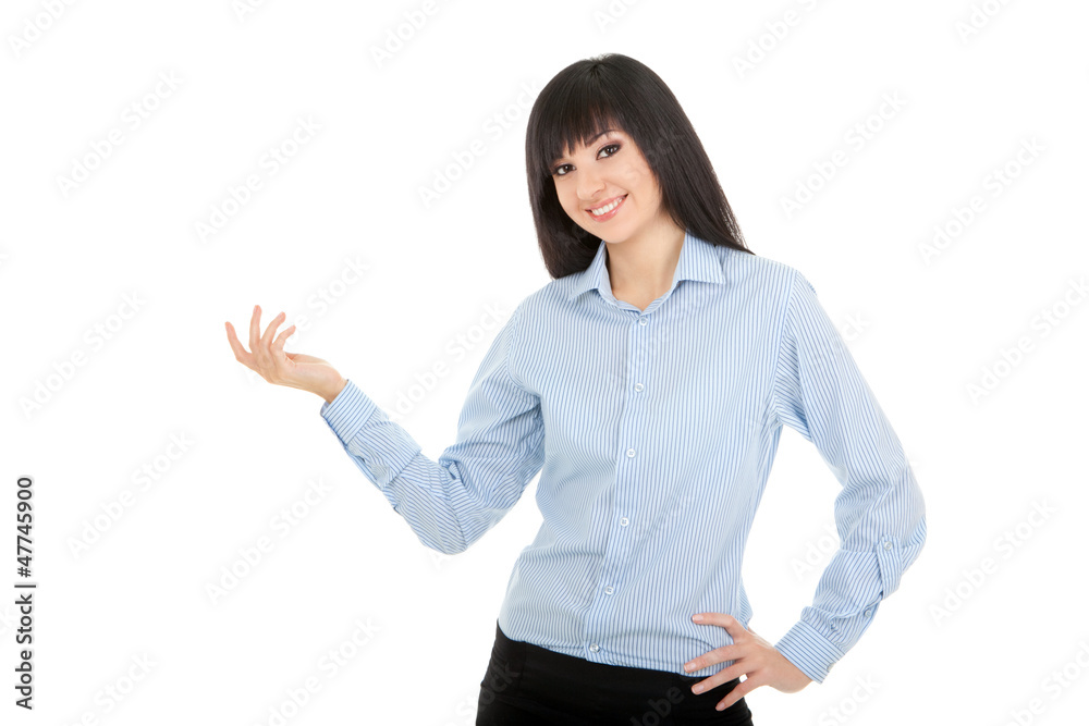Young woman isolated on the white background Young woman isolated on the white background