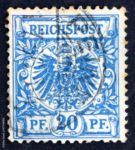Postage stamp Germany 1889 Coat of Arms of Germany