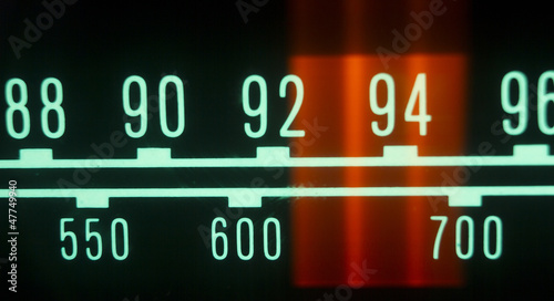 Slika na platnu radio dial with lights