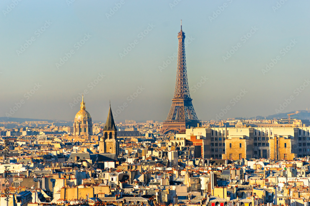 View of eiffel tower, Paris.