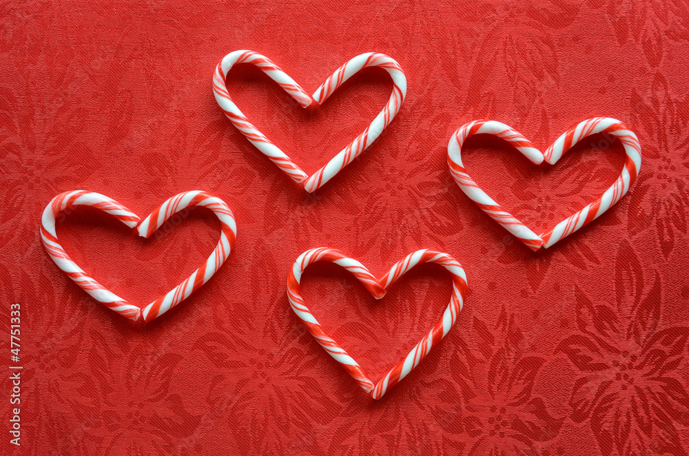 Candy cane hearts Candy cane hearts