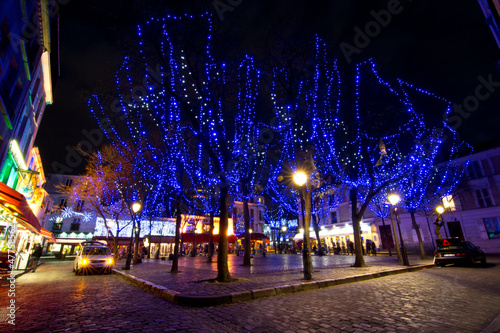 District of Montmartre at Christmas, Paris