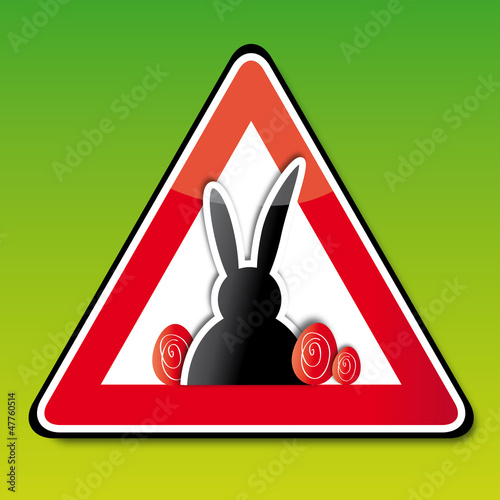 achtung ostern, icon, Schild
