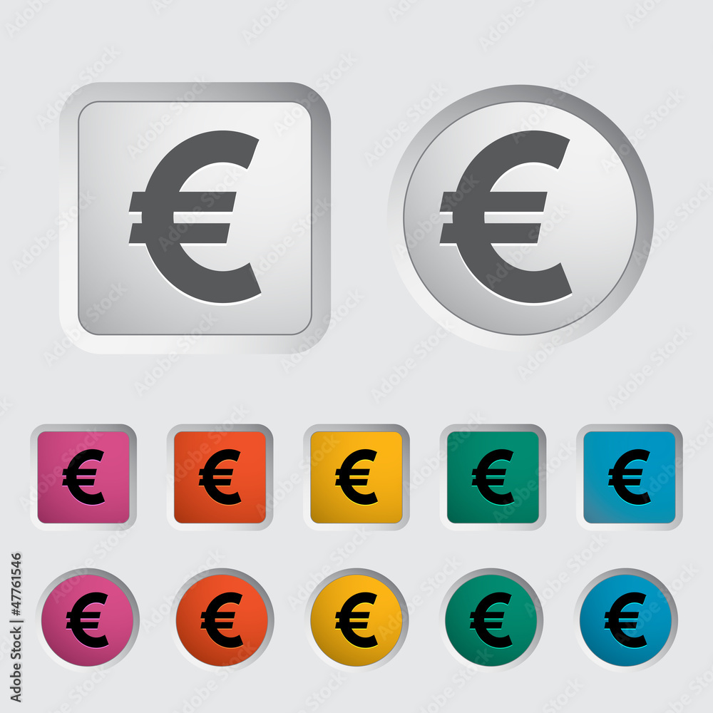 Euro icon. Euro icon.