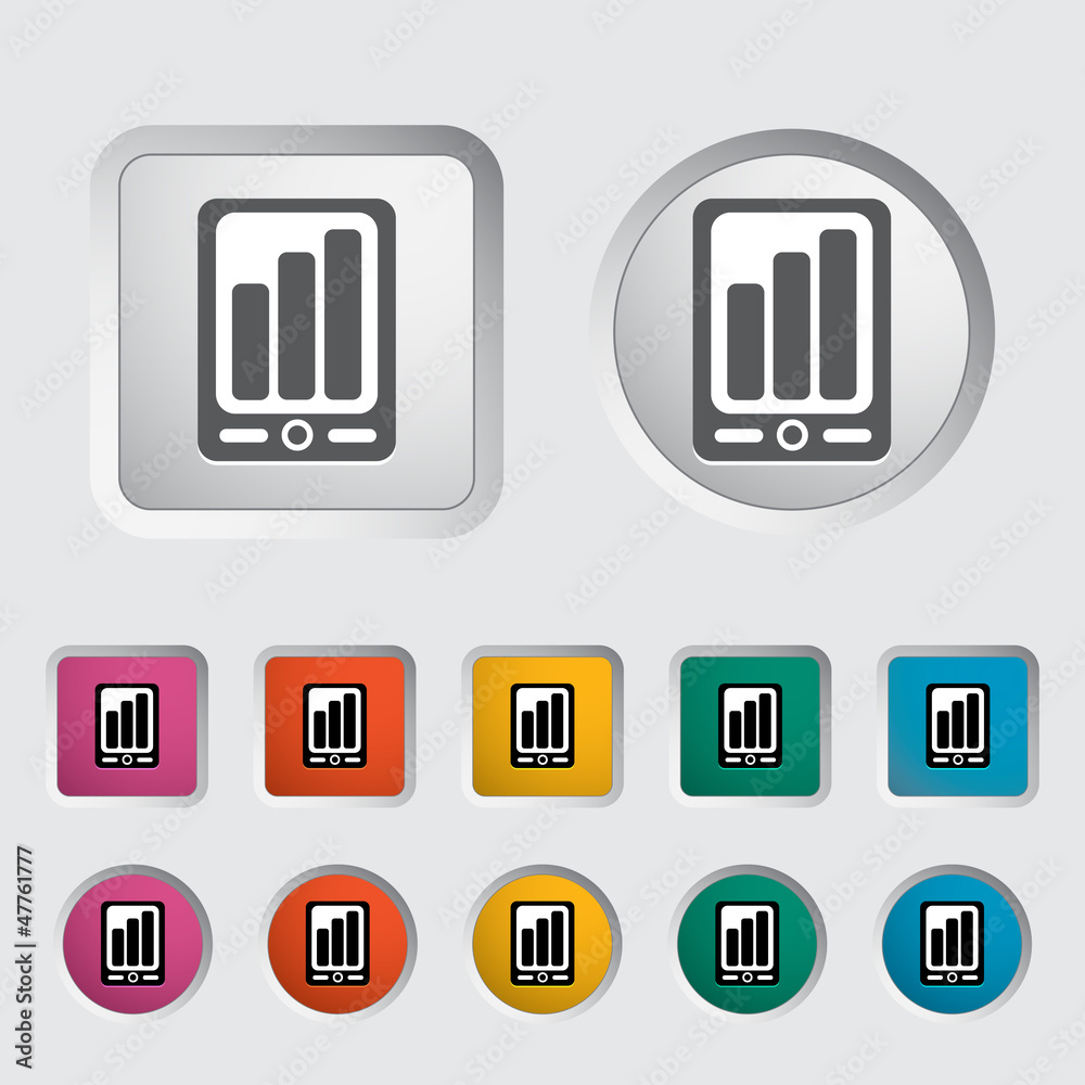Smartphone icon. Smartphone icon.