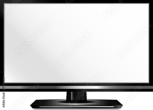 TV Monitor white Display