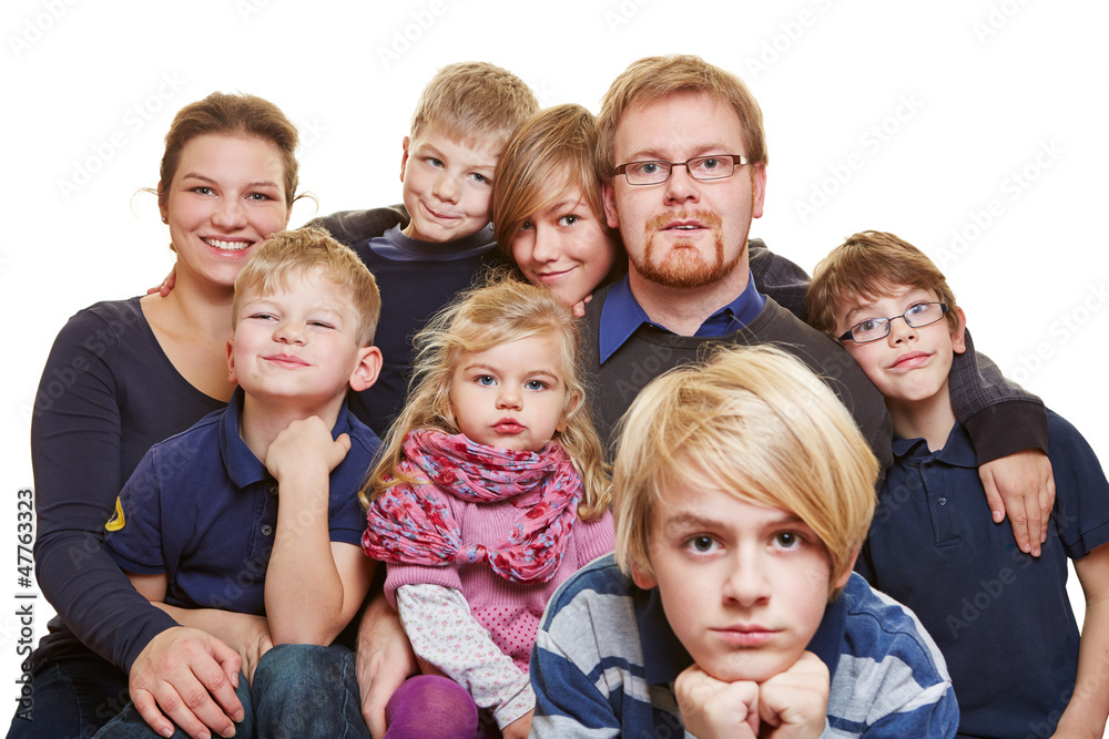 Großes Familienportrait