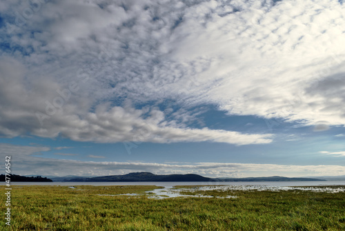 Фотография View of clouds over Morecambe Bay, Cumbria.