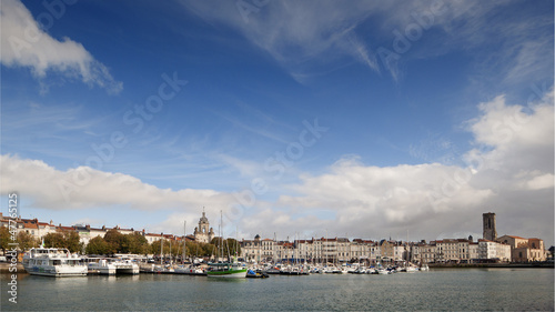 Panoramic Port of La Rochelle, in a sunny morning © irantzuarb