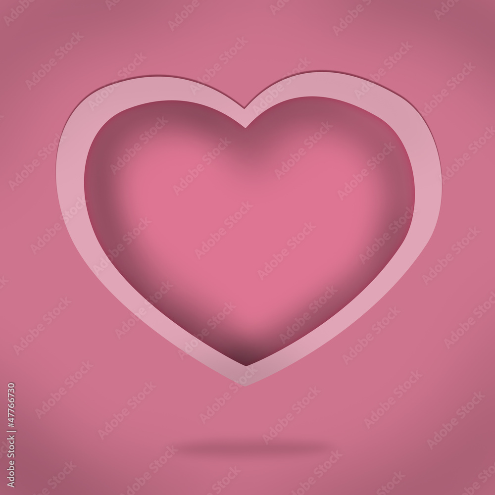 Holiday valentine heart card illustration