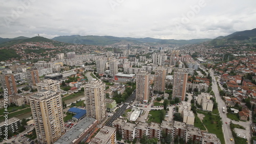 SARAJEVO, Panoramic view from Bosmal building on June 22, 2012 photo