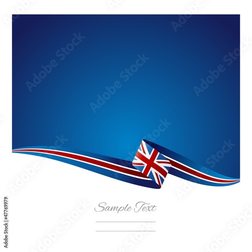 British flag abstract color background vector