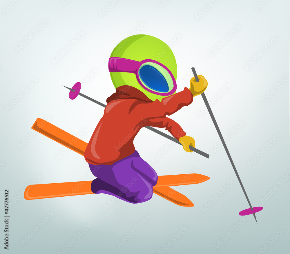 Fototapeta premium Cartoon_Character_ALIEN_052
