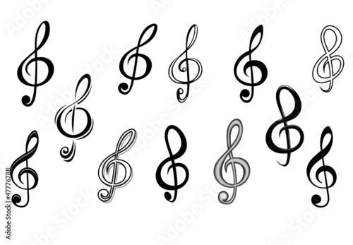Music note keys