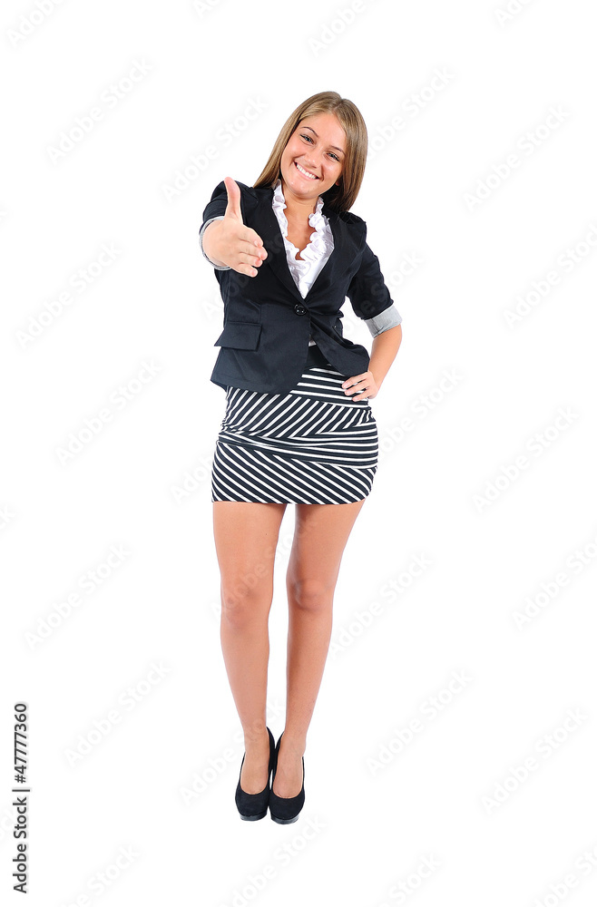 Fototapeta premium Isolated business woman