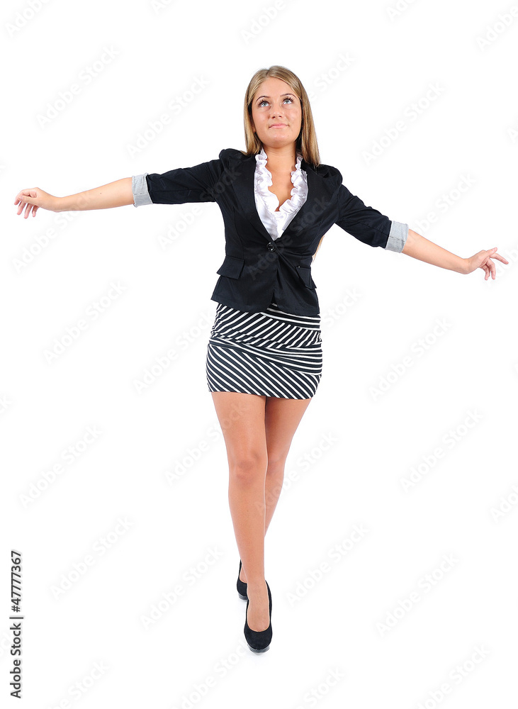 Isolated business woman Isolated business woman