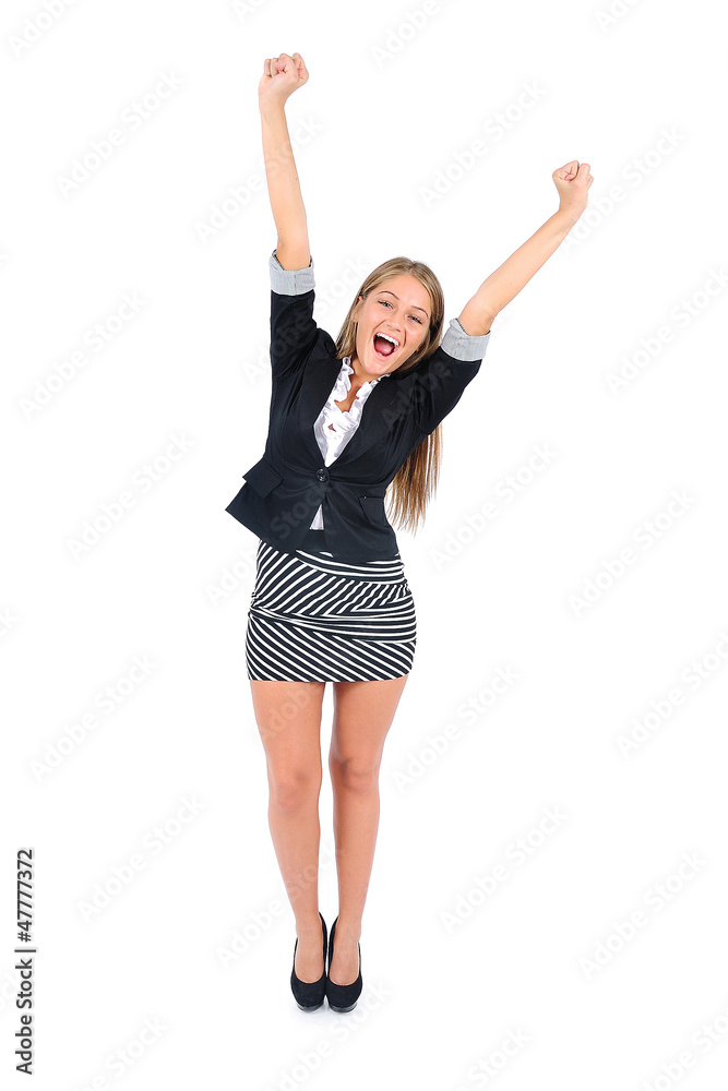 Isolated business woman Isolated business woman