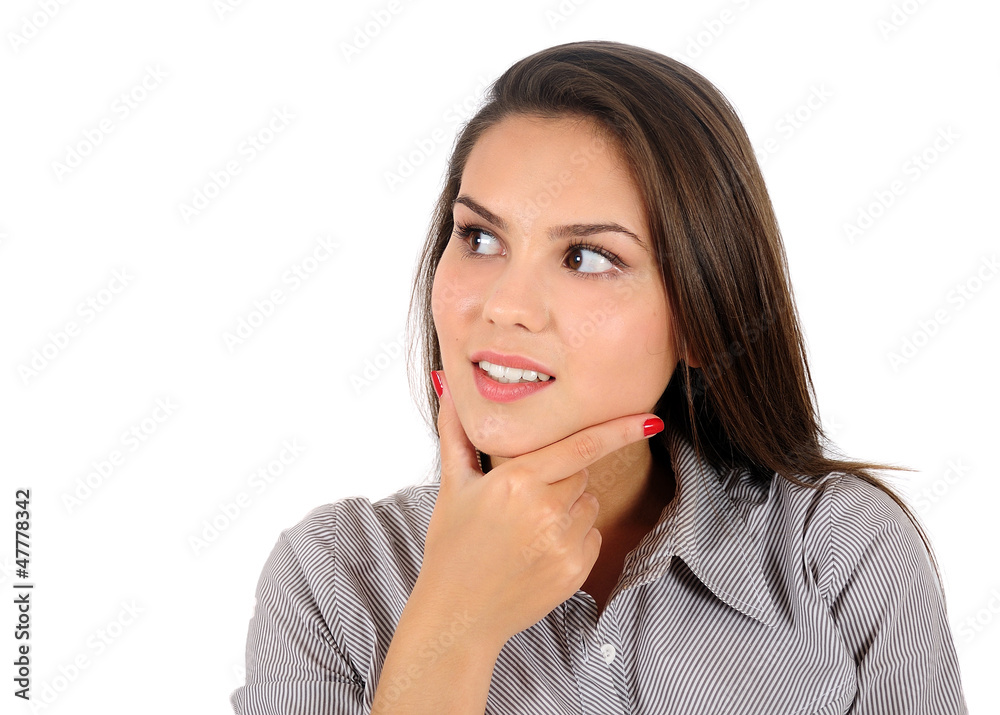 Isolated business woman Isolated business woman