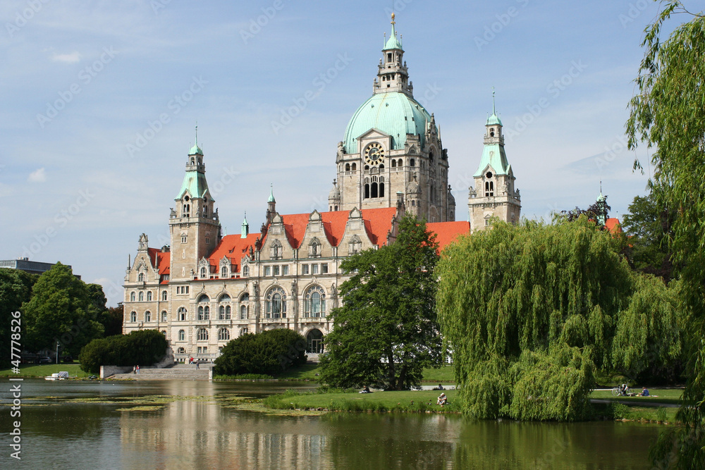 The city hall in Hannover, Germany