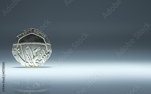 Twenty pence UK coin